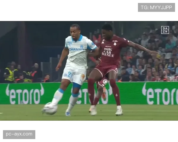 马赛3-1梅斯，主队跑动数据优势明显